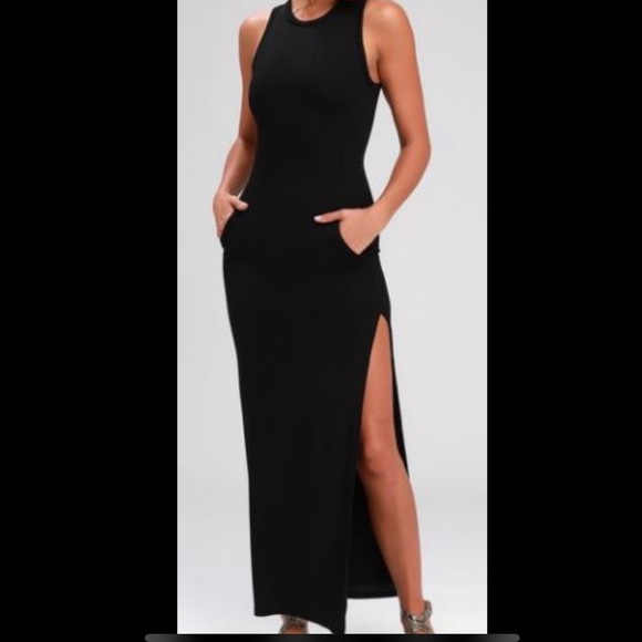 Lulus Dresses & Skirts - MAKE AN OFFER‼️Lulu’s Tank Slit Maxi Dress Size S